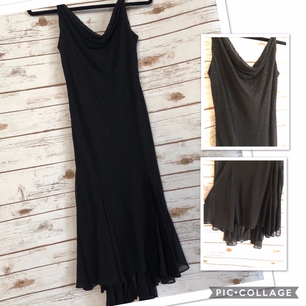 ALEX Evenings Beaded Cocktail Dress NICE!